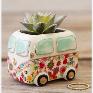 Natural Life tiny faux succulent van decor